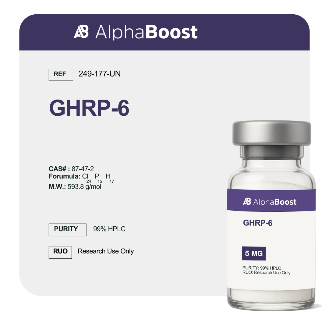 GHRP-6 Acetate - 5mg peptide vial